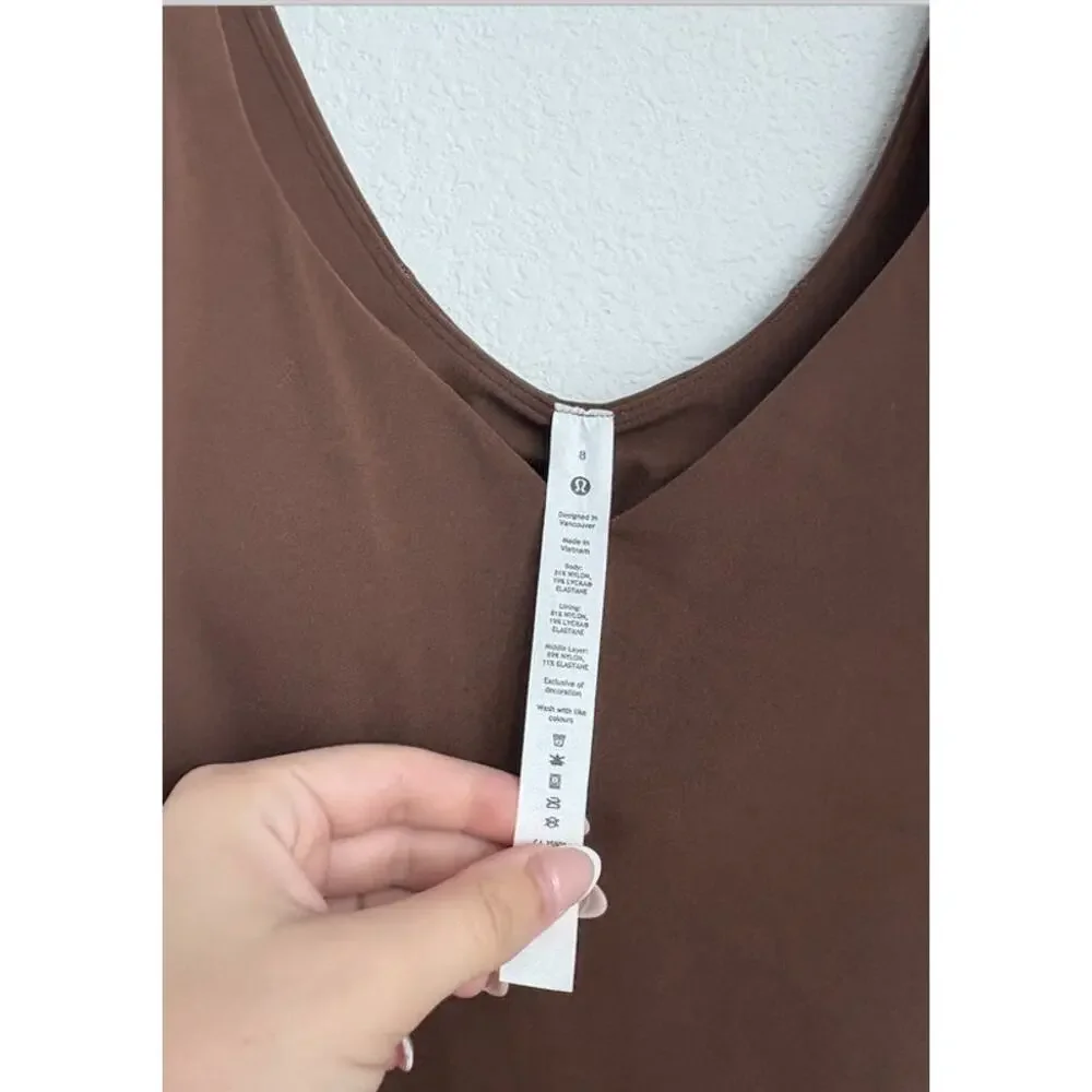 NWT Lululemon Align Bodysuit Java Brown Size 8 - Picture 4 of 5